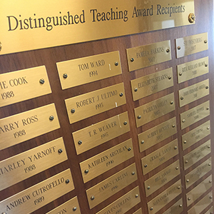 Three Instructors Receive Distinguished Teaching Award